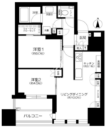 シティタワー銀座東 715 間取り図