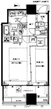 シティタワー銀座東 1017 間取り図
