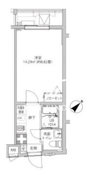 ルミード飯田橋 503 間取り図