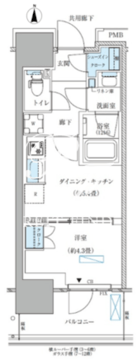 パークアクシス西大島コンフォートスクエア 1107 間取り図