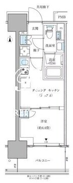 パークアクシス西大島コンフォートスクエア 1109 間取り図