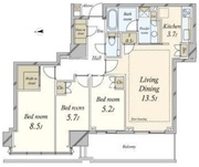 プラウドタワー芝浦 3010 間取り図