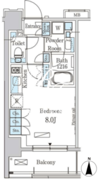 パークアクシス大森 701 間取り図
