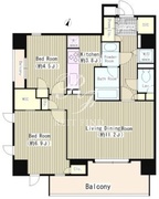 オアーゼ用賀 E-403 間取り図
