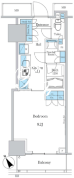 パークアクシス滝野川ラブリーズ 605 間取り図