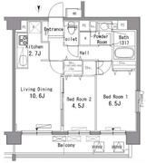 パークアクシス滝野川 410 間取り図