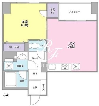 ラベール三越前 902 間取り図