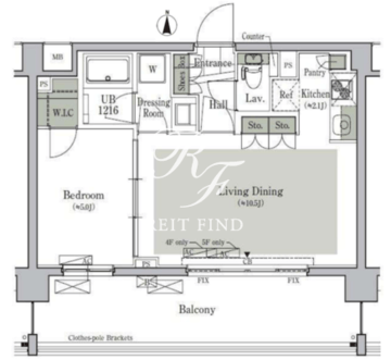 パークキューブ西ヶ原ステージ 512 間取り図