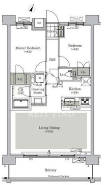 パークキューブ西ヶ原ステージ 607 間取り図