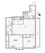 リエール市ヶ谷 201 間取り図 ?>