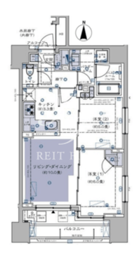 ミリアレジデンス中野坂上 302 間取り図
