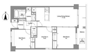 コンフォリア西荻北 309 間取り図