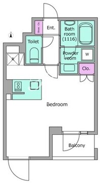 リヴ　アン　フルール 302 間取り図