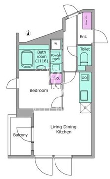 リヴ　アン　フルール 301 間取り図