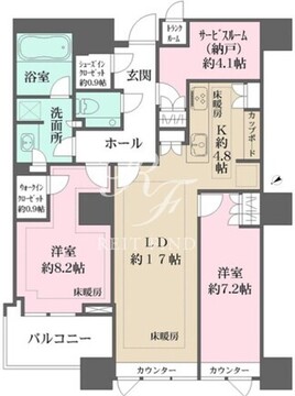 三田ガーデンヒルズ W-509 間取り図