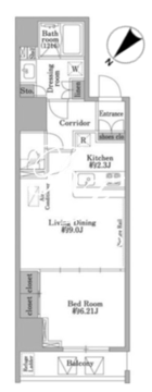 パークウッドレジデンス日本橋 803 間取り図