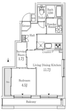S.E.S. 406 間取り図
