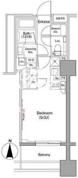 ザ・パークハビオ木場 1402 間取り図