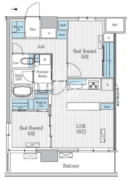 テラ蚕糸の森 1101 間取り図