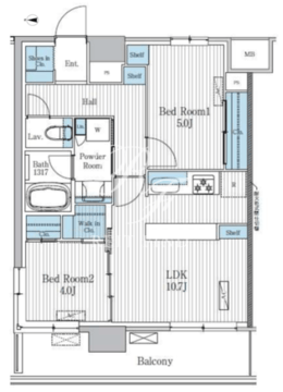 テラ蚕糸の森 1101 間取り図