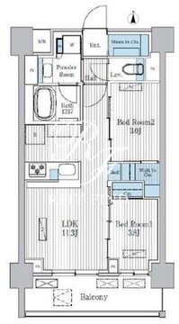 テラ蚕糸の森 1107 間取り図