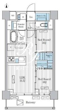 テラ蚕糸の森 1009 間取り図