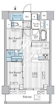 テラ蚕糸の森 1007 間取り図