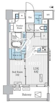 テラ蚕糸の森 504 間取り図