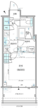 パークタワー勝どき S-1125 間取り図