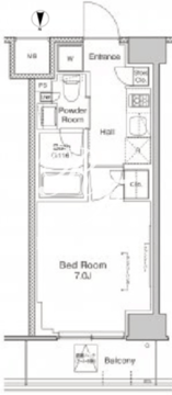 プラウドフラット南品川 805 間取り図