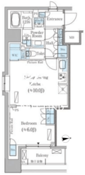 パークアクシス御茶ノ水ヒルトップ 710 間取り図
