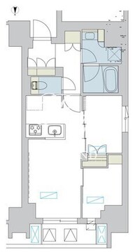 ブリリアイスト浅草 401 間取り図