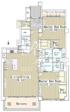 ガーデン高輪 404 間取り図