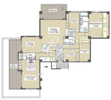 ガーデン高輪 603 間取り図