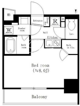 パークキューブ新板橋 1002 間取り図