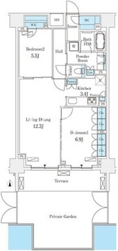 フロンティアレジデンス錦糸公園 108 間取り図