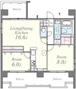 グランイースト田原町 1301 間取り図