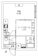 アクシアエムーシティ武蔵小山 305 間取り図