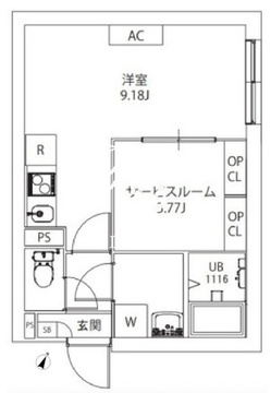 アクシアエムーシティ武蔵小山 305 間取り図
