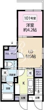 Y's中野本町 101 間取り図