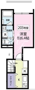 Y's中野本町 203 間取り図