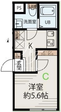 メゾンアッシュ大山 103 間取り図