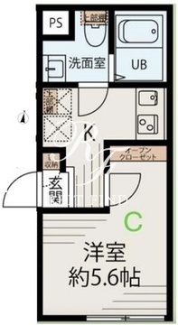 メゾンアッシュ大山 303 間取り図