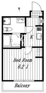 リオラ北千住 303 間取り図