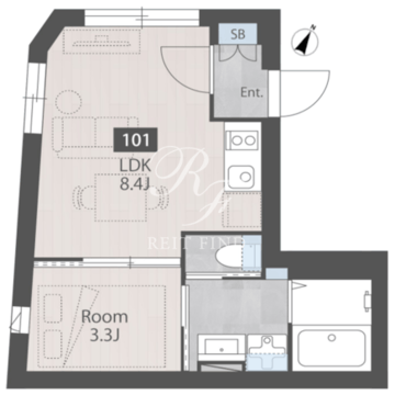 Nerima calme 101 間取り図