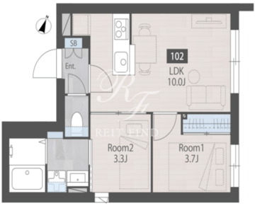 Nerima calme 102 間取り図