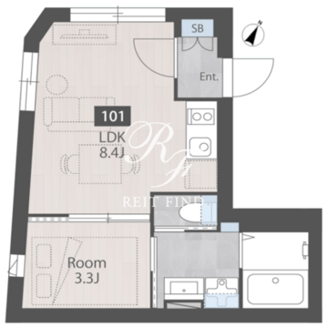Nerima calme 201 間取り図