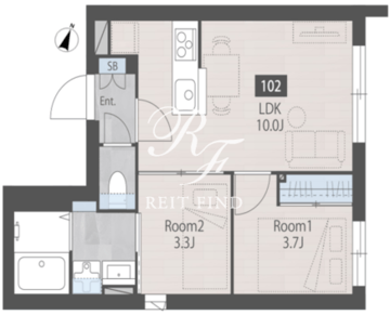 Nerima calme 202 間取り図
