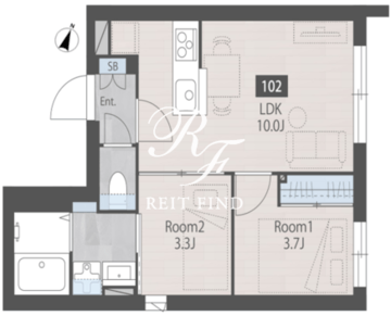 Nerima calme 302 間取り図