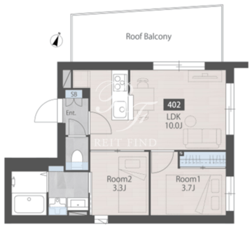 Nerima calme 402 間取り図